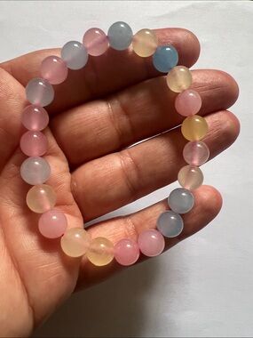 💗 AAA Morganite Beaded Bracelet